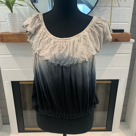 Free People Up All Night Top ombré Gray - Picture 2 of 8